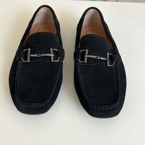 Alfani Mens Black Suede Loafers Shoes 10 W